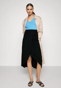 Anna Field Basic Wrap Over Midi Skirt- Gonna A Campana - Black -Abbigliamento Femminile 264acaf8c7414ababd1c8ed4dc1432a7