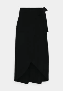Anna Field Basic Wrap Over Midi Skirt- Gonna A Campana - Black -Abbigliamento Femminile 279db1138765484094cab33f5c3878d4