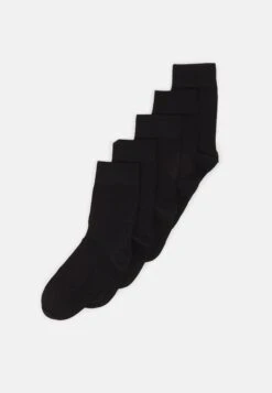 Anna Field Comfort Cuff Ankle Socks 5Pack - Calze - Black