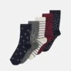 Anna Field 5 Pack - Calze - Dark Blue/Dark Red 2 Anna Field 5 Pack - Calze - Dark Blue/Dark Red -Abbigliamento Femminile 40f7ff545d8c445daaba3210226133d0