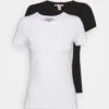 Anna Field 2 PackT-Shirt BasicWhite/Black Donna T-shirt E Top AN621D0UR-A11 -Abbigliamento Femminile 43c6ecf930ec4d3bbf6741626656699c