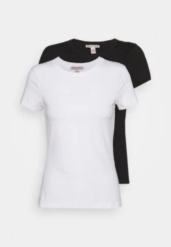 Anna Field 2 PackT-Shirt BasicWhite/Black Donna T-shirt E Top AN621D0UR-A11