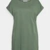 Long T-Shirt BasicGreen Donna T-shirt E Top AX821D05K-M11 -Abbigliamento Femminile 490bf6b577164bbeb449ee84d8ad4dc8