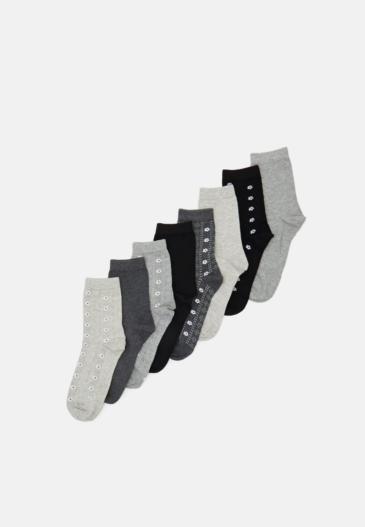 Anna Field 8 Pack- Calze - Black/Grey 3 Anna Field 8 Pack- Calze - Black/Grey