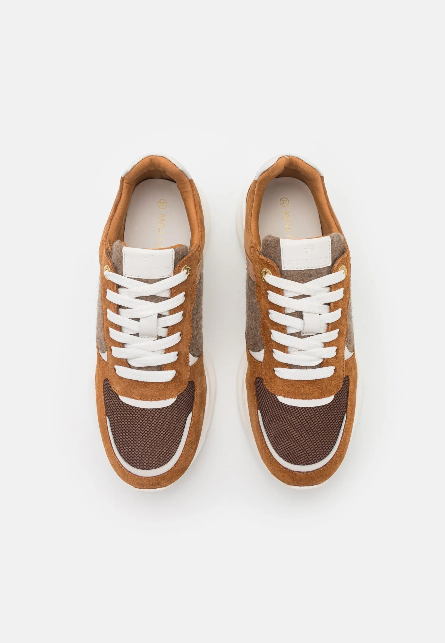 Anna Field Leather - Sneakers Basse - Cognac 7 Anna Field Leather - Sneakers Basse - Cognac - immagine 5