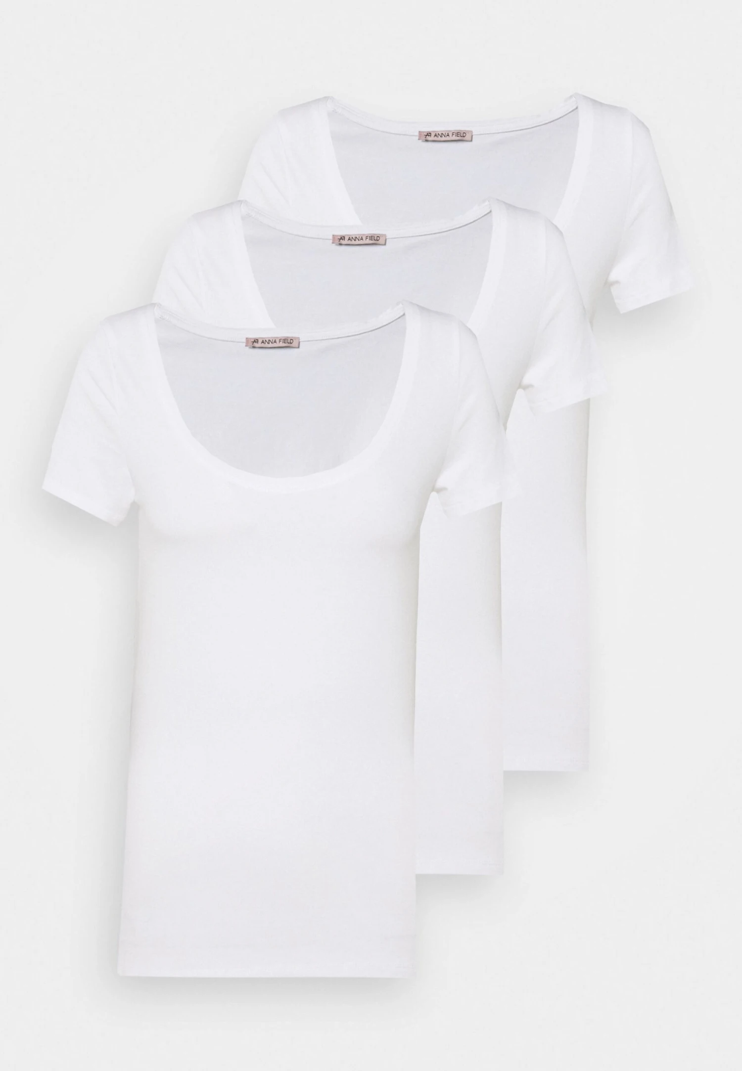 Anna Field 3 PackT-Shirt BasicWhite Donna T-shirt E Top AN621D0PH-A14 7 Anna Field 3 PackT-Shirt BasicWhite Donna T-shirt E Top AN621D0PH-A14 - immagine 5