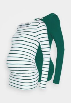 2 PackMaglietta A Manica LungaWhite/Dark Green Donna T-shirt E Top EX429G02P-A12 -Abbigliamento Femminile 8e87d367b68e47be947469353e3b08b7