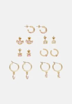 Anna Field 6 PackOrecchiniGold-Coloured/Pink Donna Gioielli AN651L00T-J11