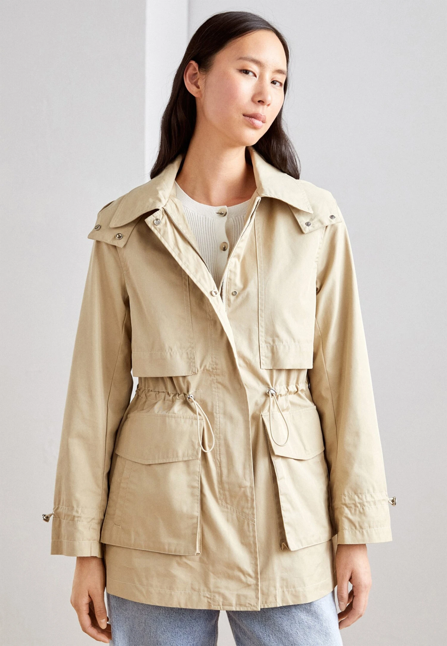 Anna Field Giacca Da Mezza StagioneBeige Donna Giacche E Blazer AN621U028-B11 3 Anna Field Giacca Da Mezza StagioneBeige Donna Giacche E Blazer AN621U028-B11