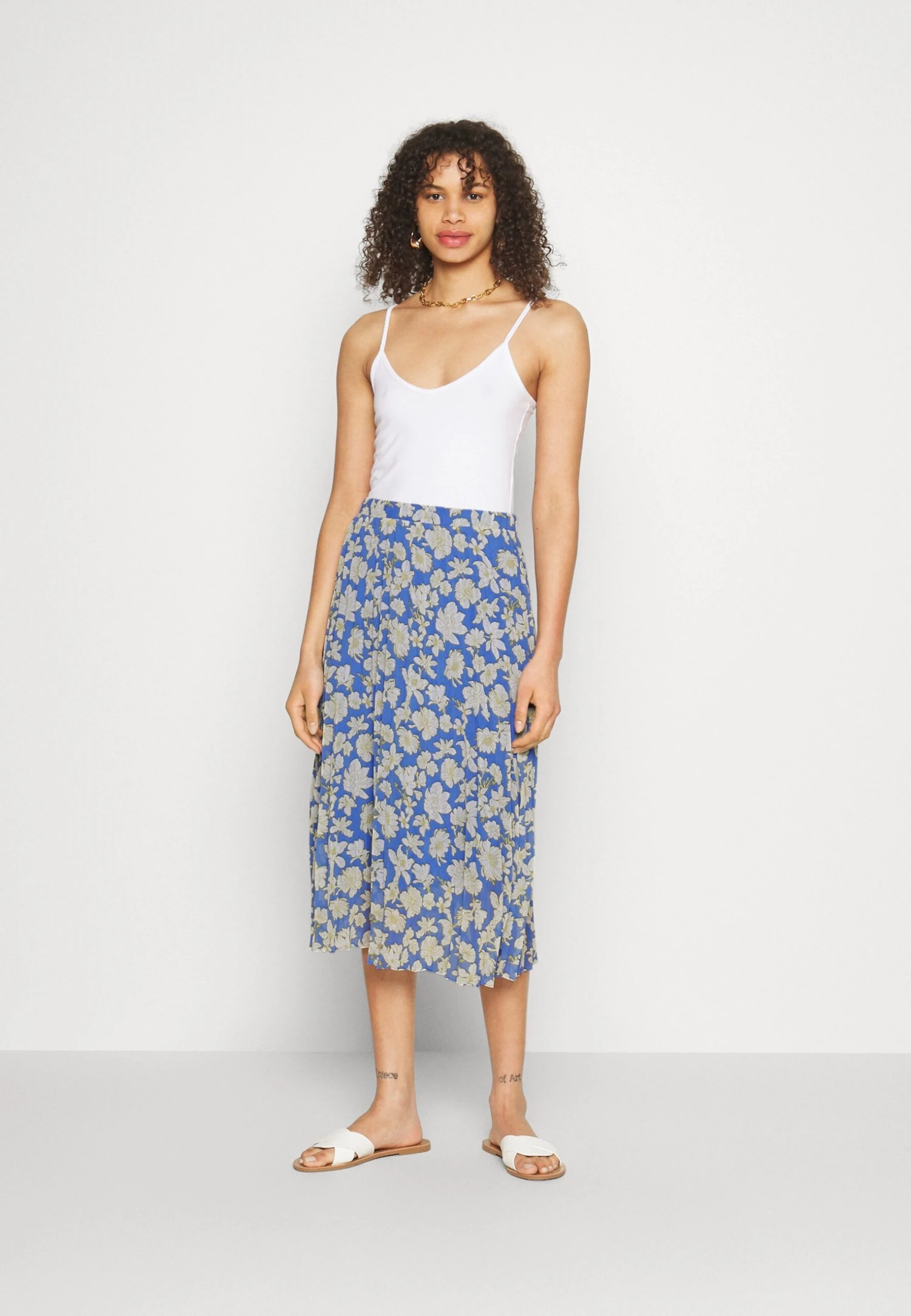 Gonna A Pieghe -Light Blue 4 Gonna A Pieghe -Light Blue - immagine 2