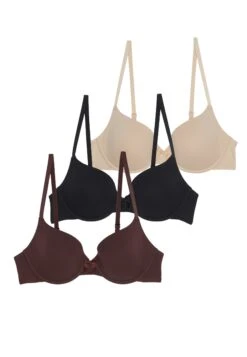 Anna Field 3 PackReggisenoBlack/Nude/Brown Donna Intimo AN681A042-K11 -Abbigliamento Femminile dc71bdb90c6d4ece87e4a77d1a2555d3