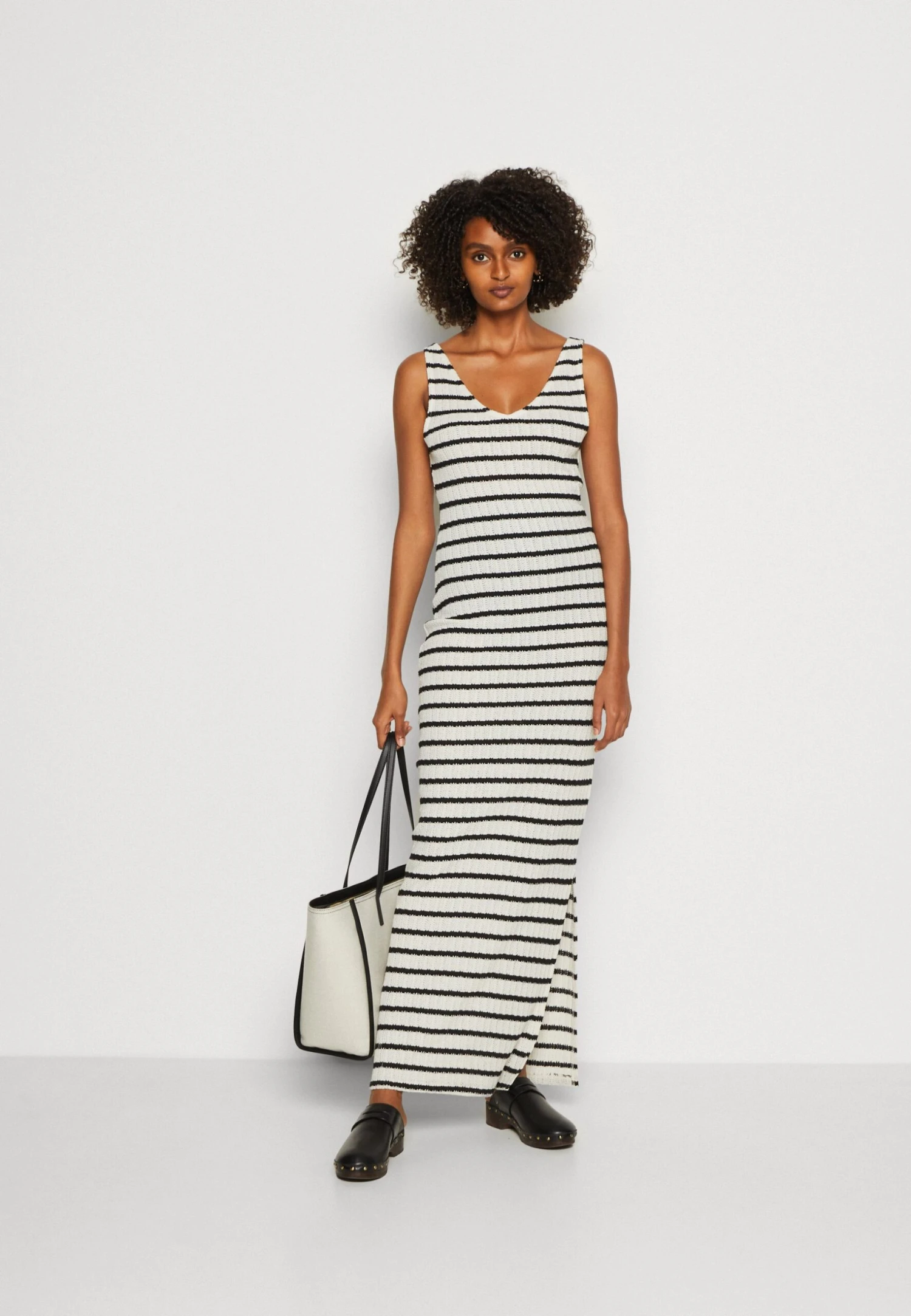 Anna Field Abito In MagliaBlack/White Donna Vestiti AN621C1Y1-Q11 4 Anna Field Abito In MagliaBlack/White Donna Vestiti AN621C1Y1-Q11 - immagine 2