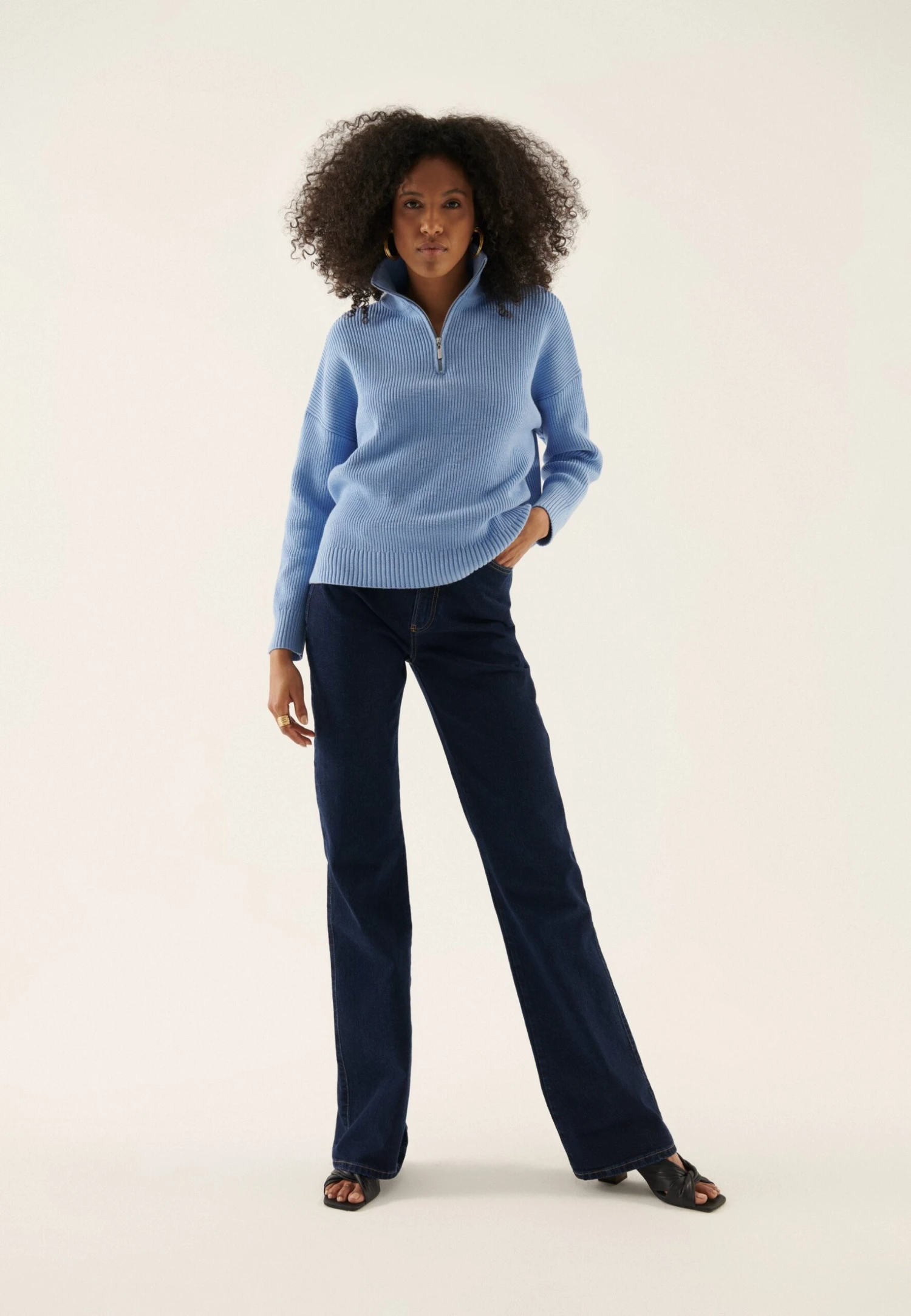 Anna Field MaglioneLight Blue Donna Maglieria AN621I0J0-K11 4 Anna Field MaglioneLight Blue Donna Maglieria AN621I0J0-K11 - immagine 2