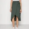 Anna Field Basic Wrap Over Midi Skirt Gonna A CampanaLight Green Donna Gonne AN621B0B1-M11 -Abbigliamento Femminile f11c32e4a25241f5a0570cb7352e6aec